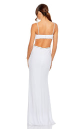 6 of 6 Mac Duggal 42066 Dress White