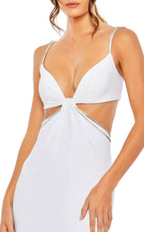 4 of 6 Mac Duggal 42066 Dress White
