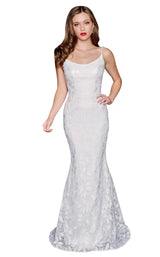 1 of 4 Nina Canacci 4207 Dress Ivory-Ivory