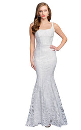 1 of 6 Nina Canacci 4210 Dress Ivory-Nude