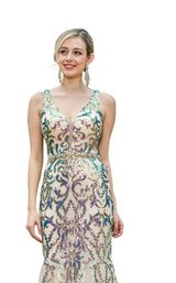 3 of 4 Dancing Queen 4213 Dress Multi-Nude