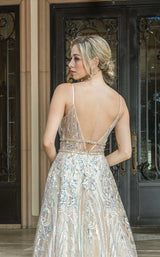 4 of 4 Dancing Queen 4216 Dress Champagne