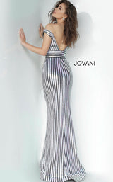 2 of 3 Jovani 4217 Off White/Black