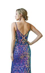4 of 4 Dancing Queen 4217 Dress Royal-Blue