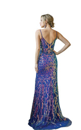 2 of 4 Dancing Queen 4217 Dress Royal-Blue