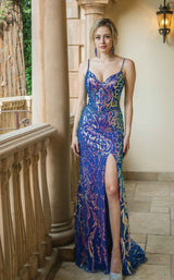 1 of 4 Dancing Queen 4217 Dress Royal-Blue