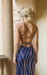 4 of 4 Dancing Queen 4225 Dress Navy