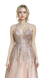 3 of 4 Dancing Queen 4226 Dress Rose-Gold