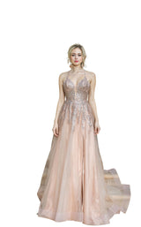 1 of 4 Dancing Queen 4226 Dress Rose-Gold