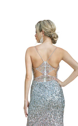 4 of 4 Dancing Queen 4230 Dress Silver-Rose-Gold