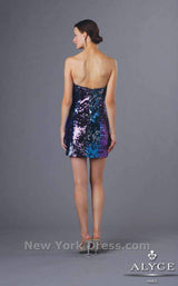 2 of 3 Alyce 4368 Royal/Turquoise