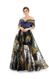 1 of 3 In Couture 4362 Dress Navy-Black