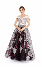 1 of 3 In Couture 4433 Dress Mauve-Black