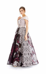 2 of 3 In Couture 4433 Dress Mauve-Black