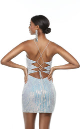 8 of 9 Alyce 4545 Dress Silver-Opal