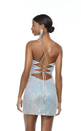 6 of 9 Alyce 4545 Dress Silver-Opal