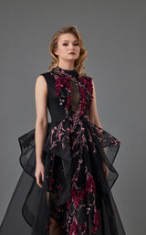 6 of 6 In Couture 4550 Dress Burgundy