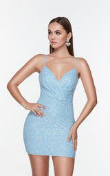 4 of 7 Alyce 4553 Dress Light-Blue