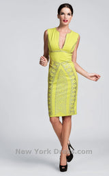 1 of 2 Nicole Bakti 385 Chartreuse