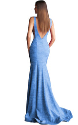 17 of 42 Jovani 45830 Light Blue