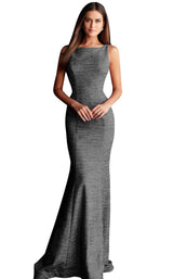 2 of 42 Jovani 45830 Gunmetal