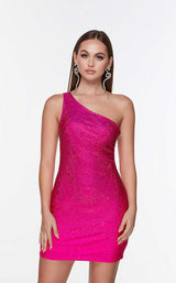 2 of 4 Alyce 4585 Dress Electric-Fuchsia