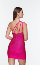4 of 4 Alyce 4585 Dress Electric-Fuchsia