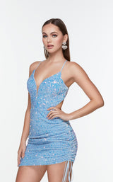 3 of 6 Alyce 4598 Dress Light-Periwinkle