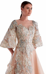 2 of 2 Edward Arsouni Couture SS0460 Dress Champagne