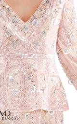 2 of 6 Mac Duggal 4600N Blush Pearl