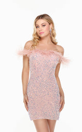 1 of 8 Alyce 4606 Dress Pink-Opal
