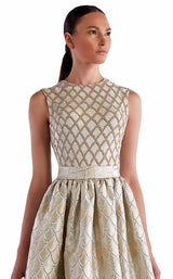 2 of 2 Edward Arsouni Couture SS0461 Dress Champagne