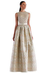 1 of 2 Edward Arsouni Couture SS0461 Dress Champagne