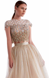 2 of 2 Edward Arsouni Couture SS0463 Dress Gold