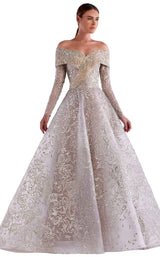 1 of 2 Edward Arsouni Couture SS0464 Dress Silver