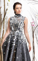 4 of 4 In Couture 4650 Dress Silver