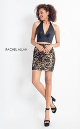 3 of 4 Rachel Allan 4653 Black/Gold