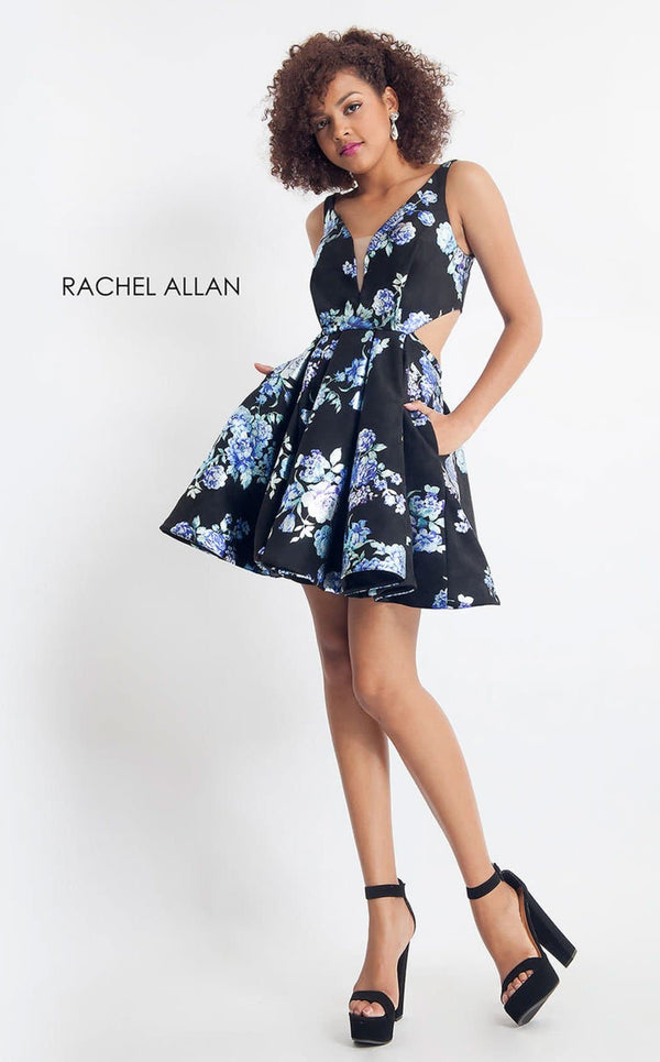 Rachel Allan 4664 Black Multi