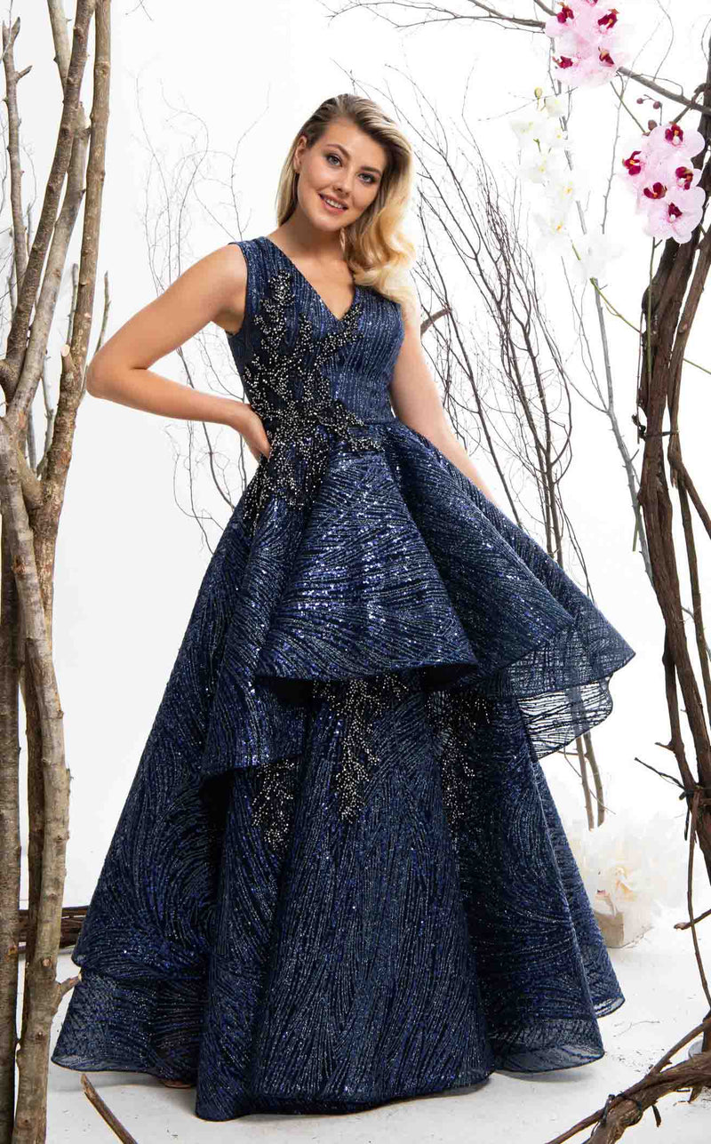 In Couture 4678 Dress Navy