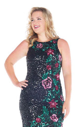 3 of 4 Mac Duggal Fabulouss 4679K Black Multi