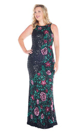 1 of 4 Mac Duggal Fabulouss 4679K Black Multi