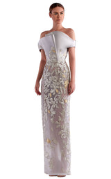 1 of 2 Edward Arsouni Couture SS0467 Dress Silver