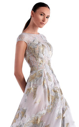 2 of 2 Edward Arsouni Couture SS0469 Dress Gold-Silver