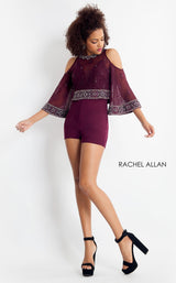 3 of 3 Rachel Allan 4694 Black/Cherry