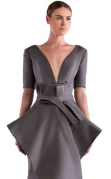 2 of 2 Edward Arsouni Couture SS0470 Dress Grey