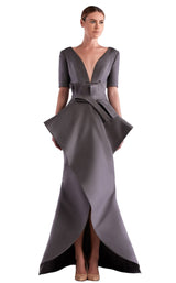 1 of 2 Edward Arsouni Couture SS0470 Dress Grey