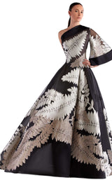 1 of 2 Edward Arsouni Couture SS0471 Dress Multi