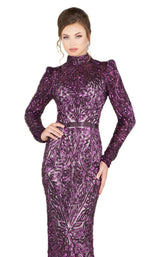 4 of 6 Mac Duggal 4729D Aubergine
