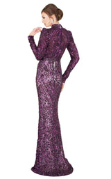 3 of 6 Mac Duggal 4729D Aubergine
