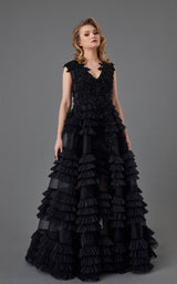 1 of 6 In Couture 4749 Dress Black